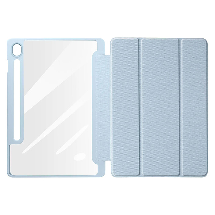 Dux Ducis Étui pour Samsung Galaxy Tab S9 FE Support Clavier Vidéo Toby Bleu clair