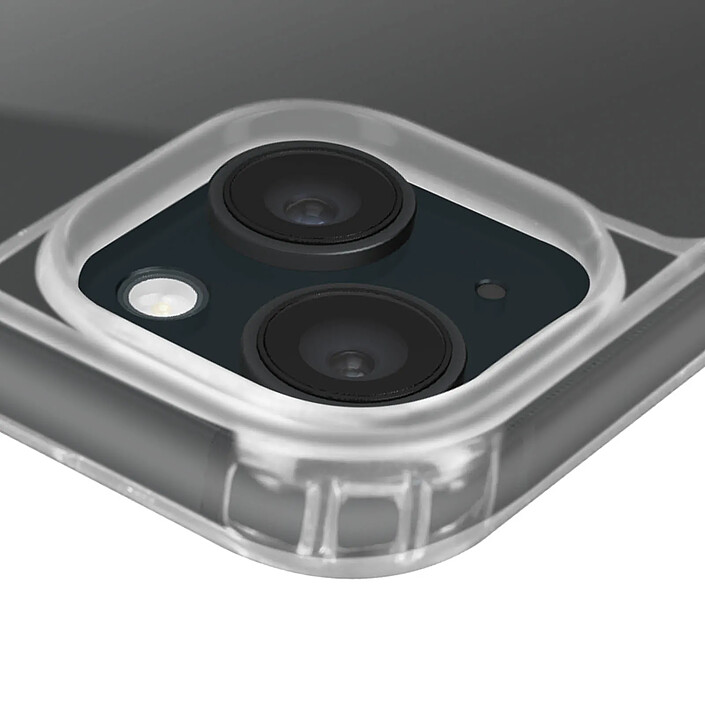 Avizar Coque Lanière pour iPhone 15 Plus Rigide Bumper Série Corda Transparent pas cher
