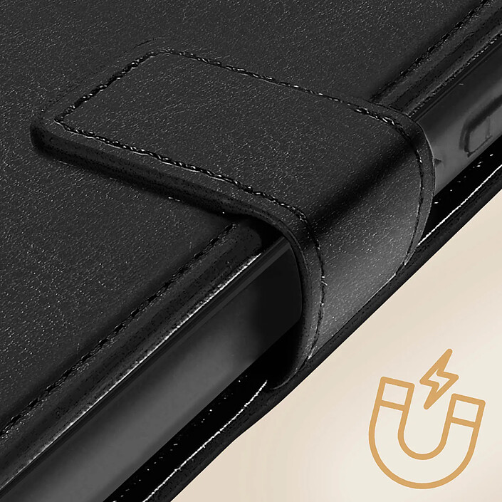 Étui Avizar Pour Motorola Moto G84 - Vert Similicuir - Fonction Support
