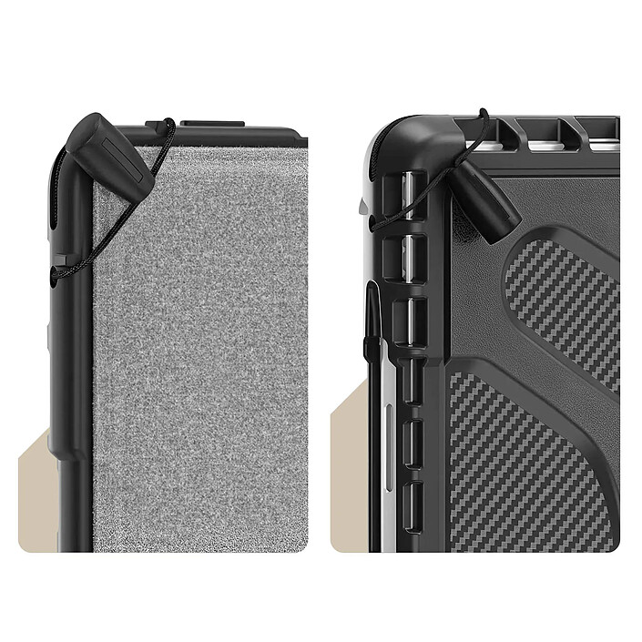 Avizar Coque pour Microsoft Surface Pro 9 et Pro 11 Coins Renforcés Poignée Béquille Noir pas cher