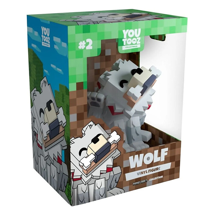 Minecraft - Figurine Haunted Wolf 10 cm pas cher