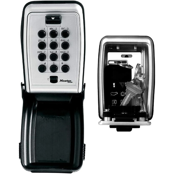 MASTER LOCK Boite à clés Sécurisée Fixation Murale - Boutons poussoirs - 5423EURD