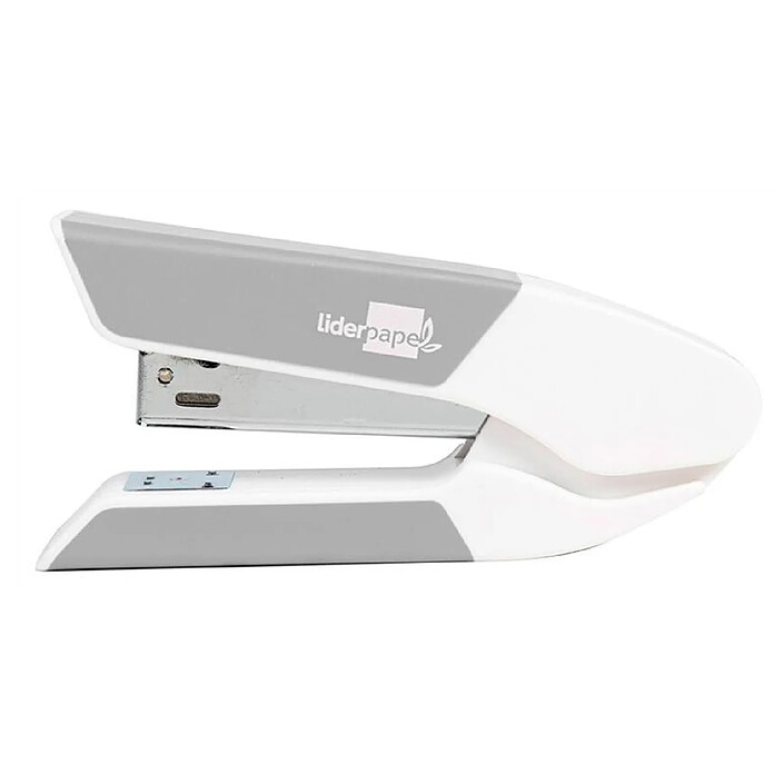 LIDERPAPEL Agrafeuse bureau 35x65x130mm 20 feuilles avec agrafes 26/6 - Gris x 12
