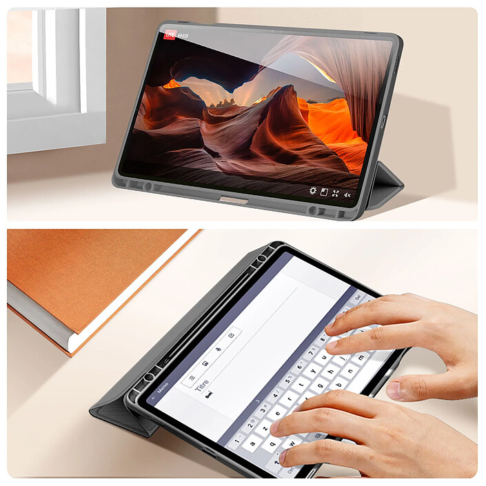 Avis Dux Ducis Étui pour Samsung Galaxy Tab S9 FE Support Clavier Vidéo Toby Noir
