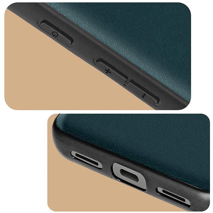Avizar Coque pour Google Pixel 8 Cuir véritable Ultra-fine Vert pas cher