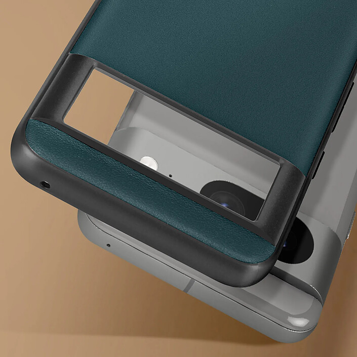 Avis Avizar Coque pour Google Pixel 8 Cuir véritable Ultra-fine Vert