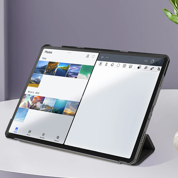 Avis Avizar Étui pour Samsung Galaxy Tab A9 Plus Clapet Trifold Support Video et Clavier Noir