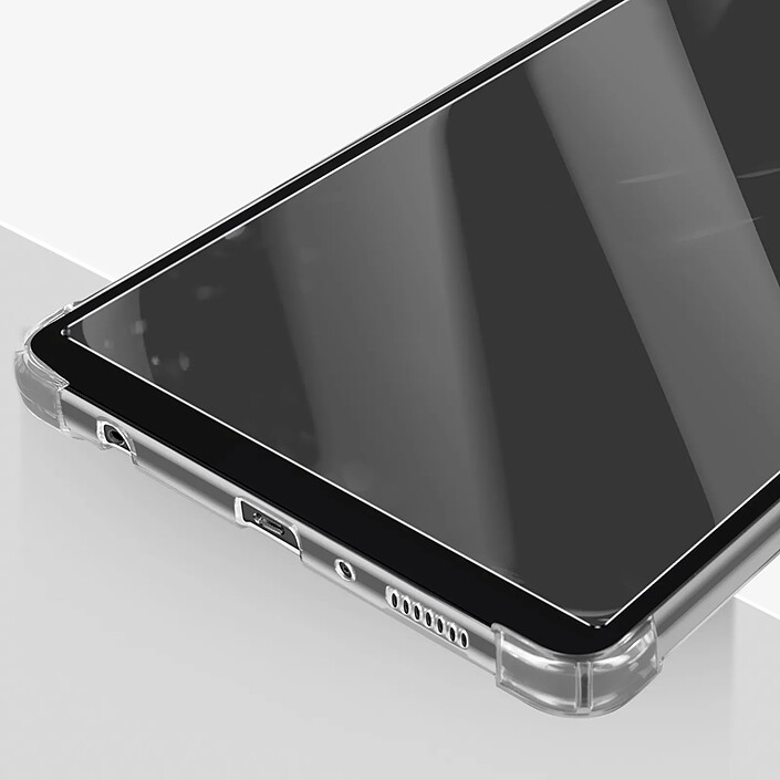 Avizar Coque pour Samsung Tab A9 Plus Silicone Antichoc et Verre Trempé Transparent pas cher