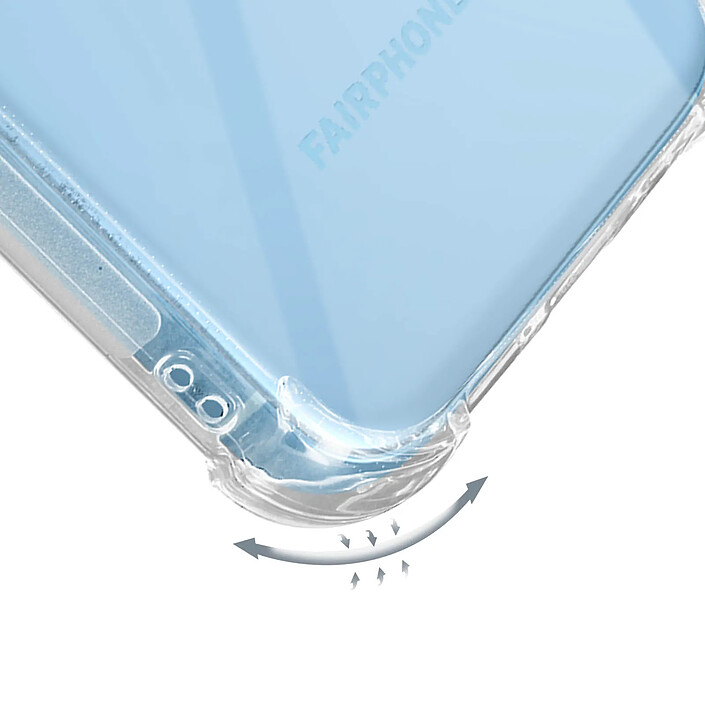Avis Avizar Coque pour Fairphone 5 Silicone Souple Coins Antichoc Classic Bump Transparent