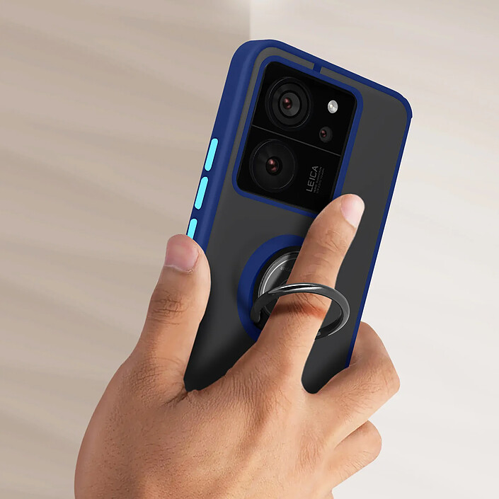 Avis Avizar Coque pour Xiaomi 13T Pro Série Ringrig avec Bague Support Métallique Bleu