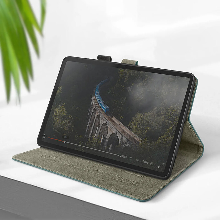 Avizar Étui pour Samsung Galaxy Tab S9 et Tab S9 FE Porte-cartes Support Vidéo Vert pas cher