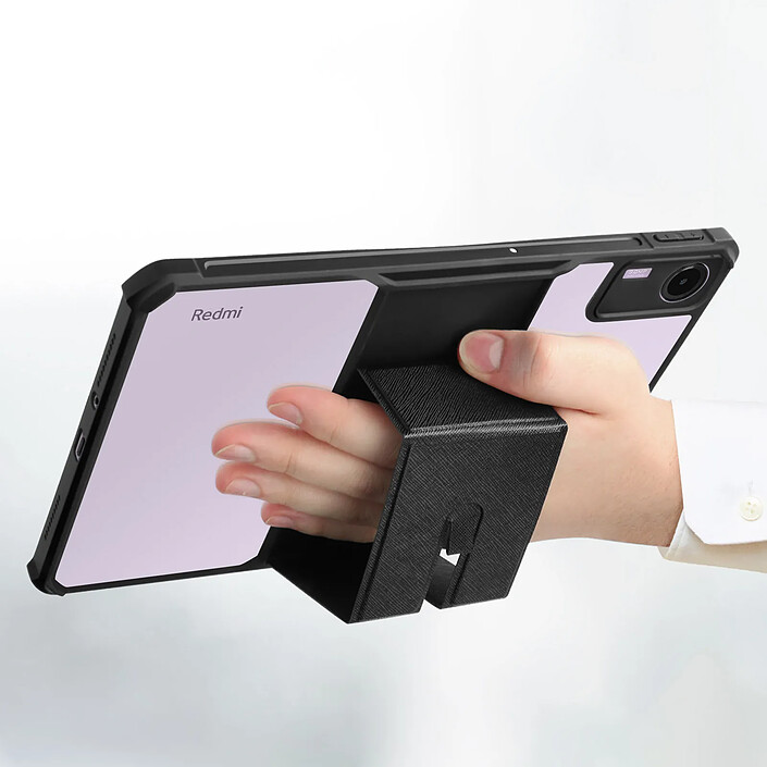 Avis Avizar Coque pour Xiaomi Redmi Pad SE Semi-rigide Béquille Ajustable Poignée Noir