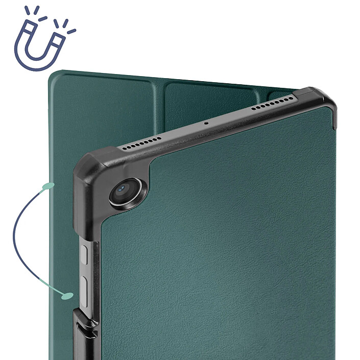 Acheter Avizar Étui pour Samsung Galaxy Tab A9 Plus Clapet Trifold Support Video et Clavier Vert foncé