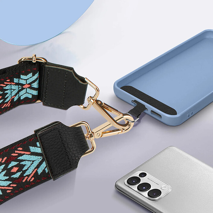 Acheter Avizar Bandoulière de Téléphone, Collection Ethnik Lake Blue Noir