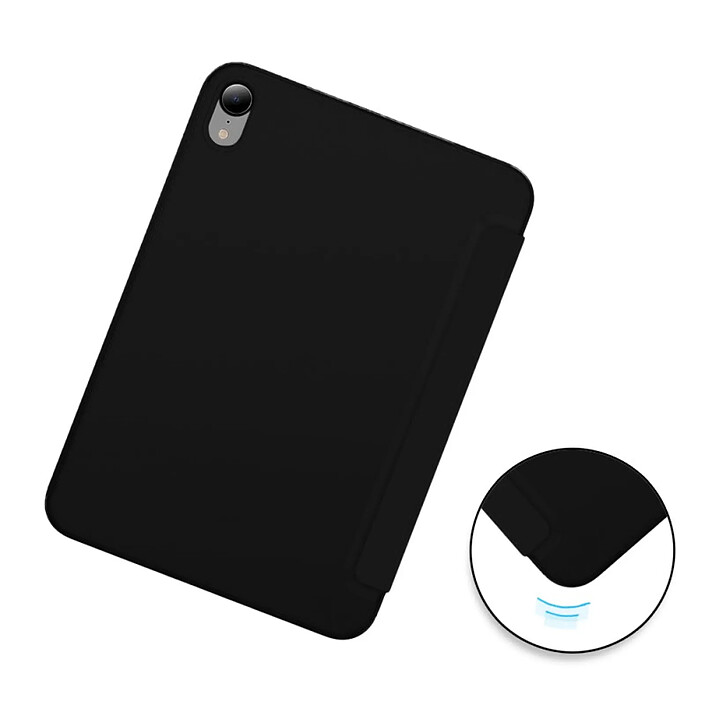 Avis Evetane Étui Smart Cover iPad Mini 6e Génération et iPad Mini 7e Génération Noir à Rabat avec Support