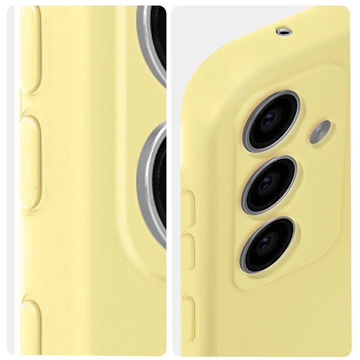 Avizar Coque pour Samsung Galaxy S23 FE Semi-rigide Soft-touch Fast Cover Jaune pas cher