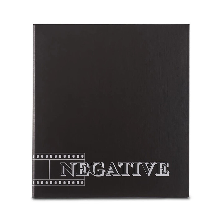 HAMA Classeur 'Negative' avec mécanisme combiné à 4 anneaux, larg. 39mm, noir