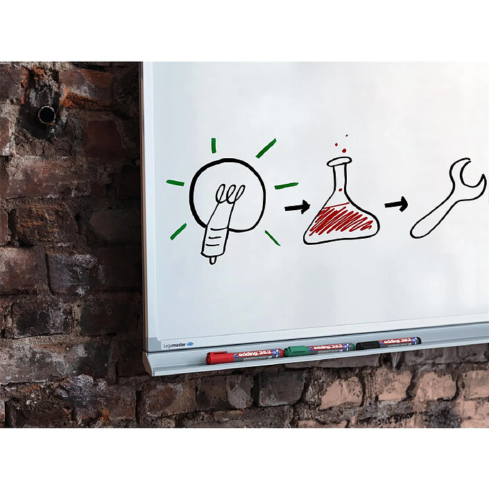 EDDING Marqueur pour Tableaux blancs 363 Jaune Pointe Biseau 1-5 mm x 10 pas cher