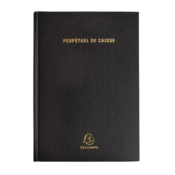 EXACOMPTA Agenda de bureau Civil perpétuel caisse brochés 1 jour 210x148 mm Noir