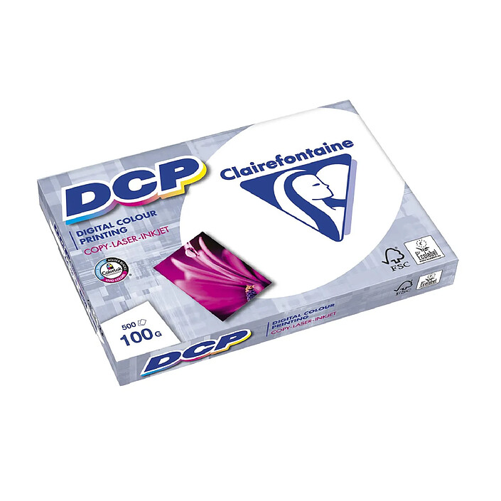 CLAIREFONTAINE Ramette 500 Feuilles Papier 100g A3 420x297 mm Certifié FSC Blanc