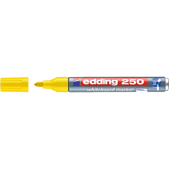 EDDING Marqueur pour Tableaux blancs 250 jaune 1,5-3 mm x 10