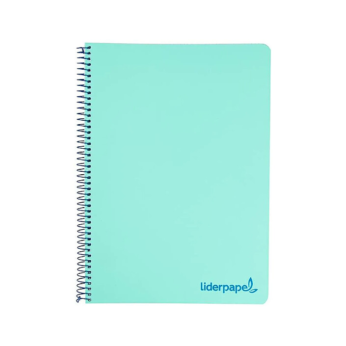 LIDERPAPEL Cahier spirale a5 micro wonder 240 pages 90g 5x5mm 6 trous 5 bandes couleurs vert
