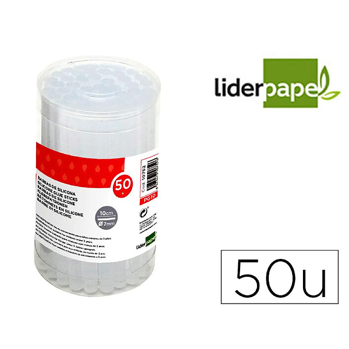 LIDERPAPEL Baton de colle 7x100mm boite 50 unites