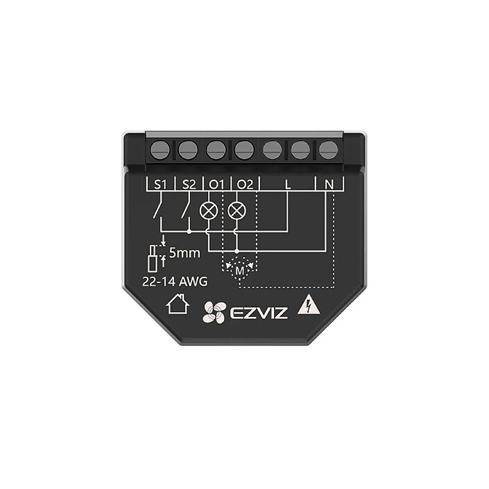 Ezviz - Relais Wi-Fi intelligent - CS-T36-R100-WM
