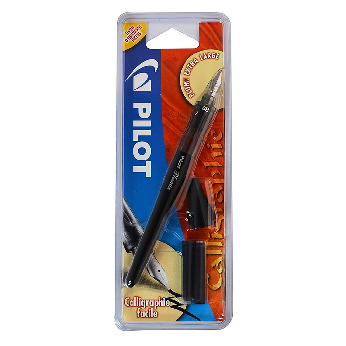 Avis PILOT Stylo plume de calligraphie Plumix extra large corps noir tracé: 1 mm