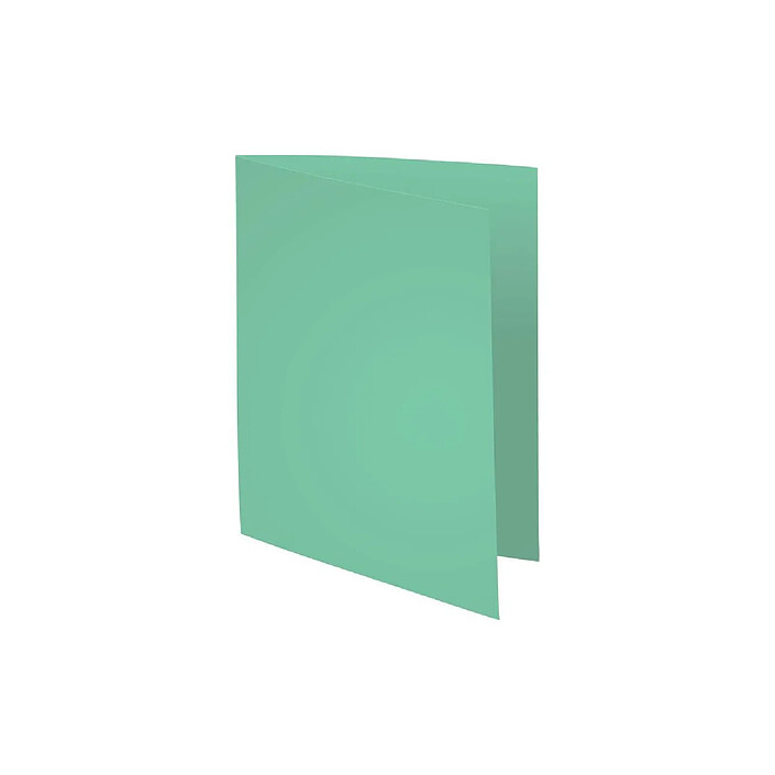 EXACOMPTA Paquet 100 chemises SUPER 210g 24x32cm Vert Pastel x 5