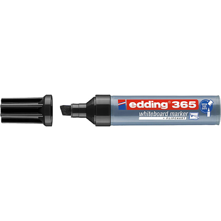 EDDING Marqueur pour Tableaux blancs 365 Pointe Biseautée Noir 2-7 mm