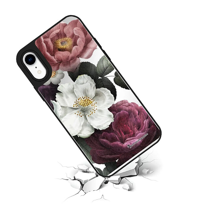Avis LaCoqueFrançaise Coque iPhone XR miroir Fleurs roses Design .