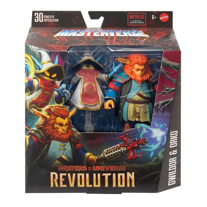 Avis Les Maîtres de l'Univers Revolution - Pack 2 figurines Gwildor & Orko 13 cm