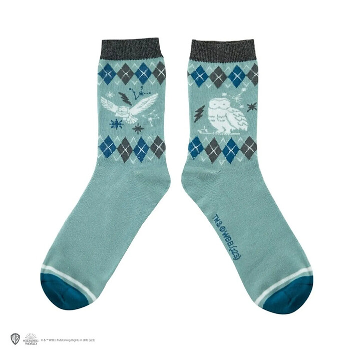 Harry Potter - Pack 3 paires de chaussettes Hedwig pas cher