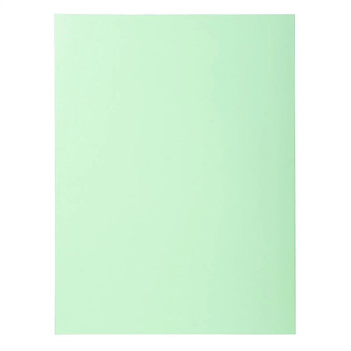 EXACOMPTA Paquet 100 chemises SUPER 160 - 24x32cm - Vert clair x 5
