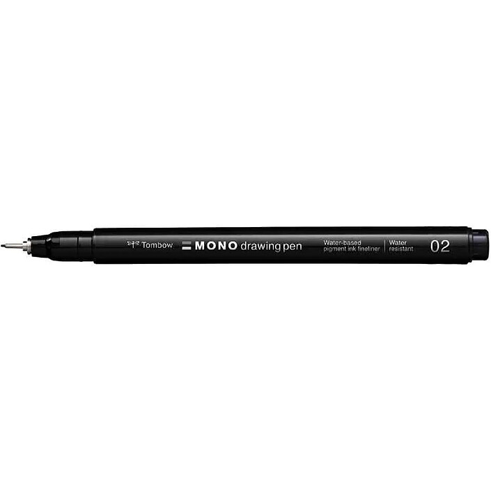 TOMBOW Feutre fin MONO drawing pen, largeur de tracé 02
