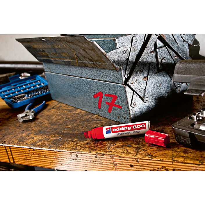 EDDING Marqueur Permanent 800 marron 4-12 mm pas cher