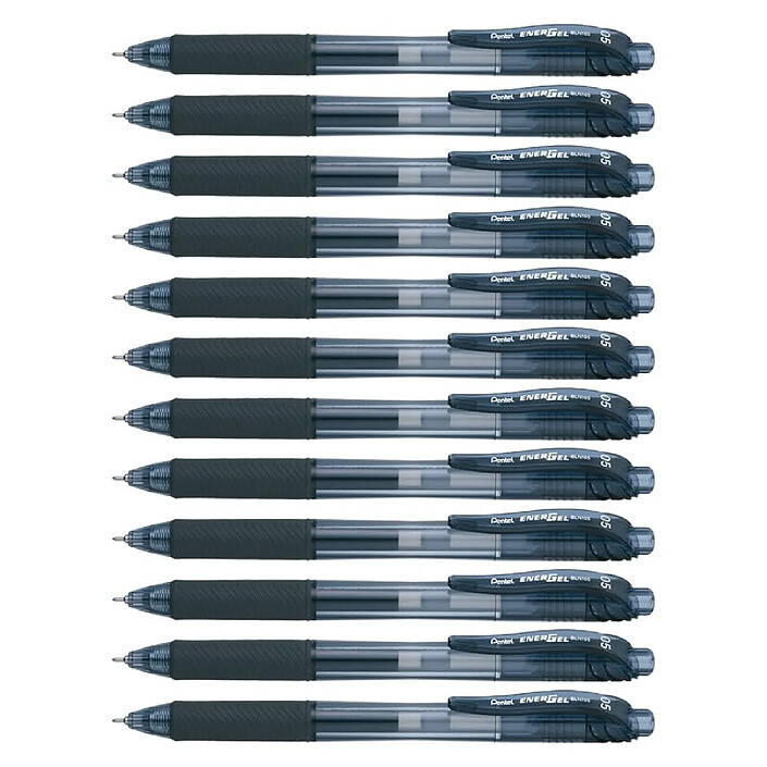PENTEL Liquid stylo roller à encre gel EnerGel-X BLN105, 0,25 mm, noir x 12