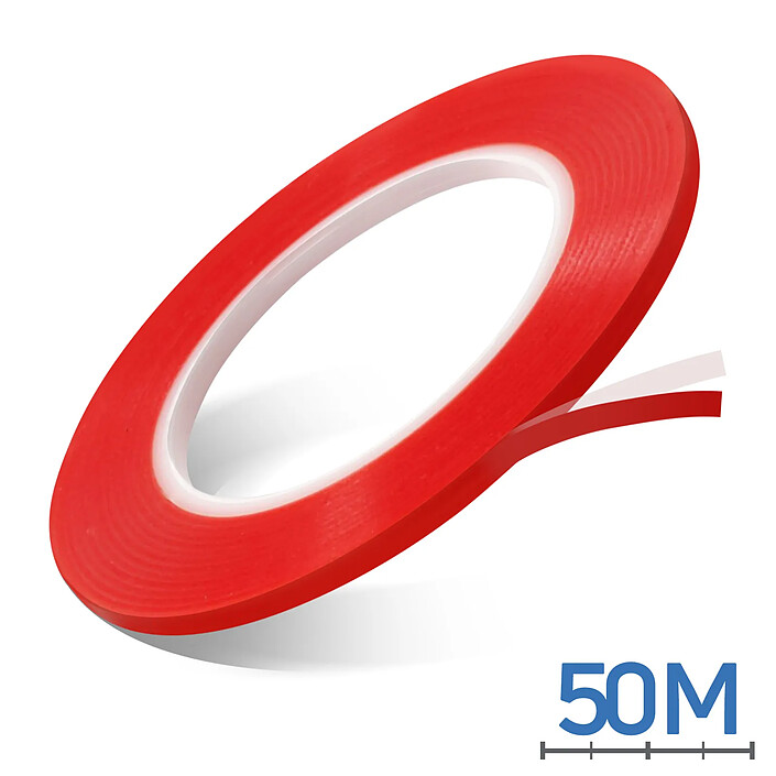 Acheter Clappio Adhésif réparation double-face 50m Adhésion forte Largeur 5mm Transparent