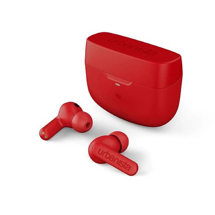 Avis Urbanista Écouteurs TWS NC Multipoint microphone réducteur de bruit ATLANTA Rouge