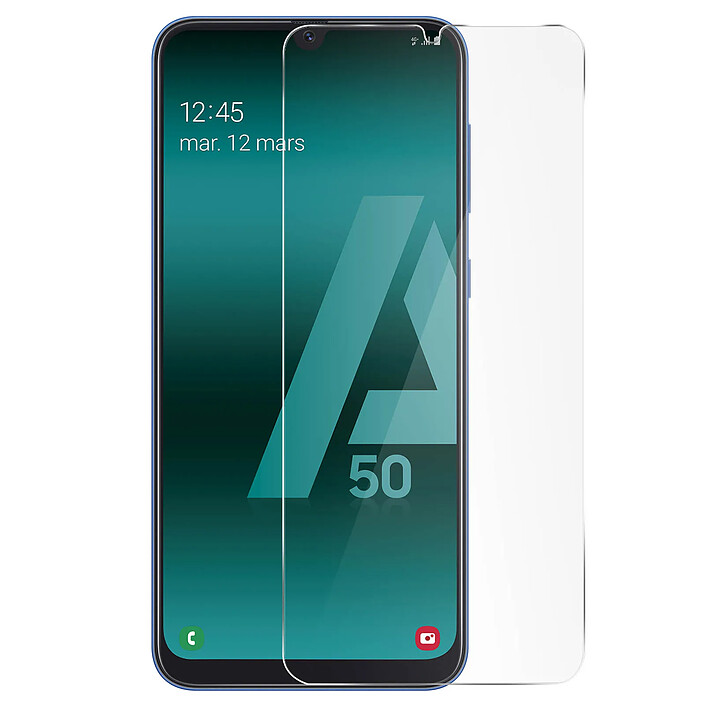 3mk Film Galaxy A50 Protège écran Verre trempé 9H biseauté Muvit - Noir