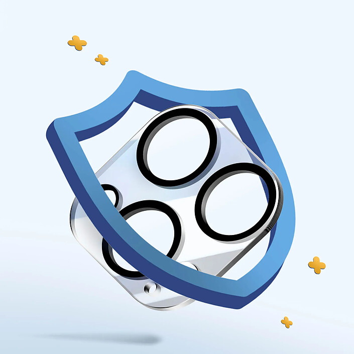 Acheter Enkay Film Caméra pour iPhone 15 Pro et 15 Pro Max Verre Trempé Résistant Enkay Noir