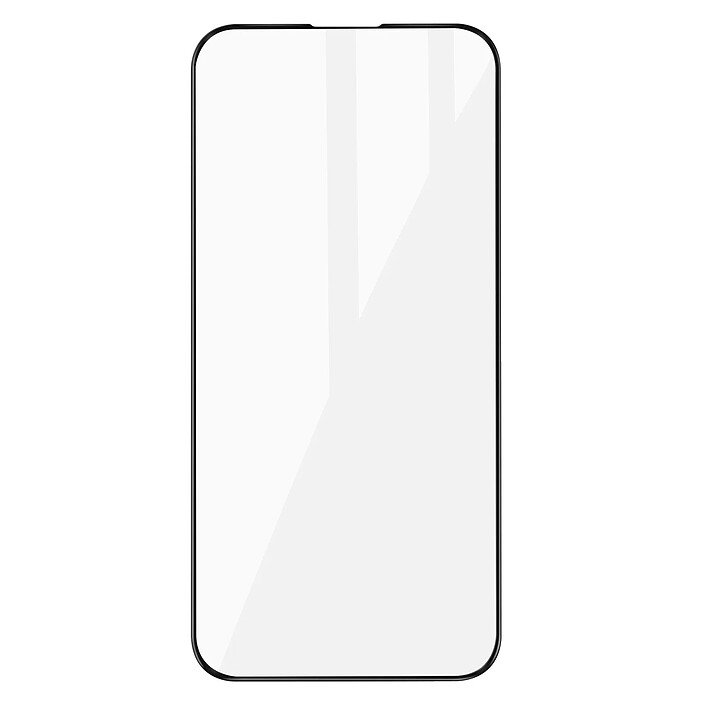Blue Star Verre Trempé pour iPhone 14 Pro Max Dureté 9H Biseauté Adhésion Totale Noir