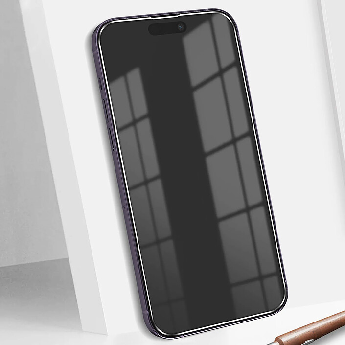 Blue Star Verre Trempé pour iPhone 14 Pro Dureté 9H Biseauté Adhésion Totale  Transparent pas cher