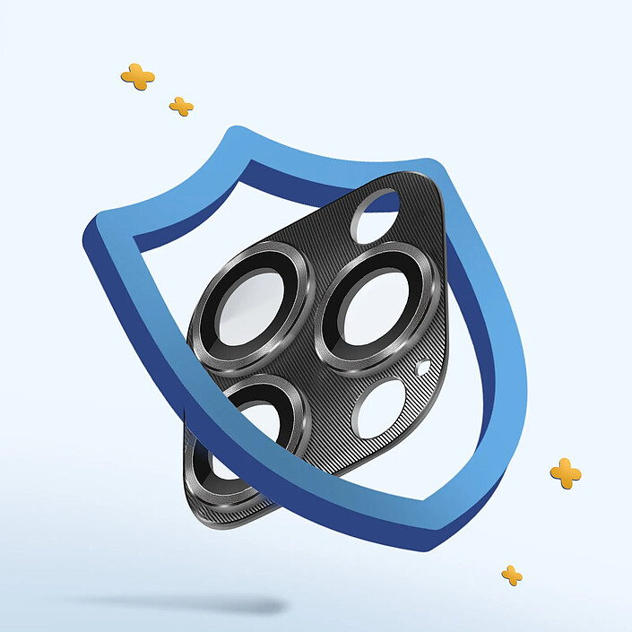 Acheter enkay Verre Caméra pour iPhone 15 Pro et 15 Pro Max Cadre Alliage Aluminium Enkay Gris