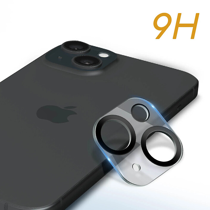 Avis Enkay Film Caméra pour iPhone 15 et 15 Plus Verre Trempé Résistant Noir transparent