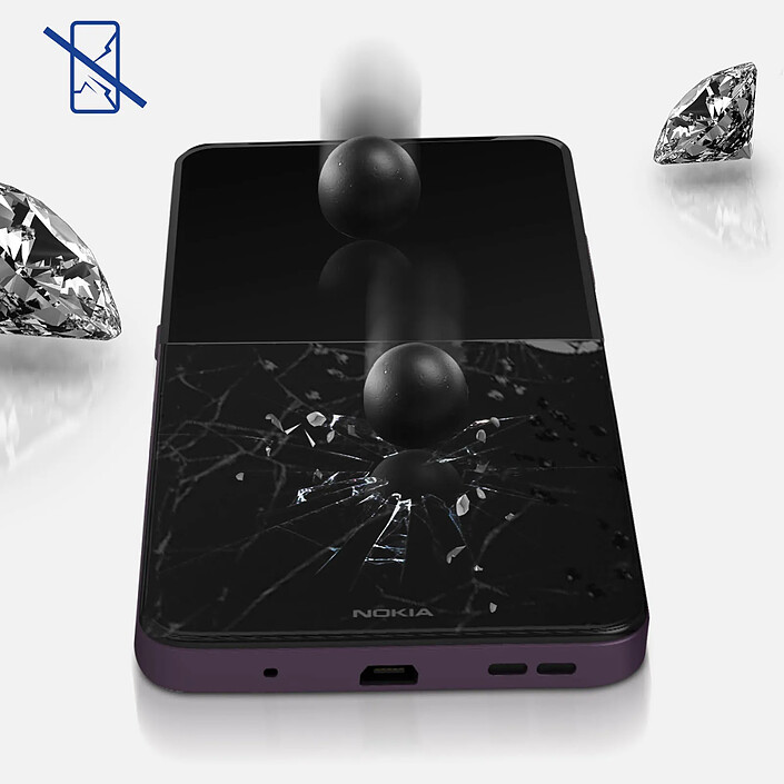 3mk Film Nokia 2.4 Verre Trempé 9h Biseauté Hardglass Max Lite 3mk Noir pas cher