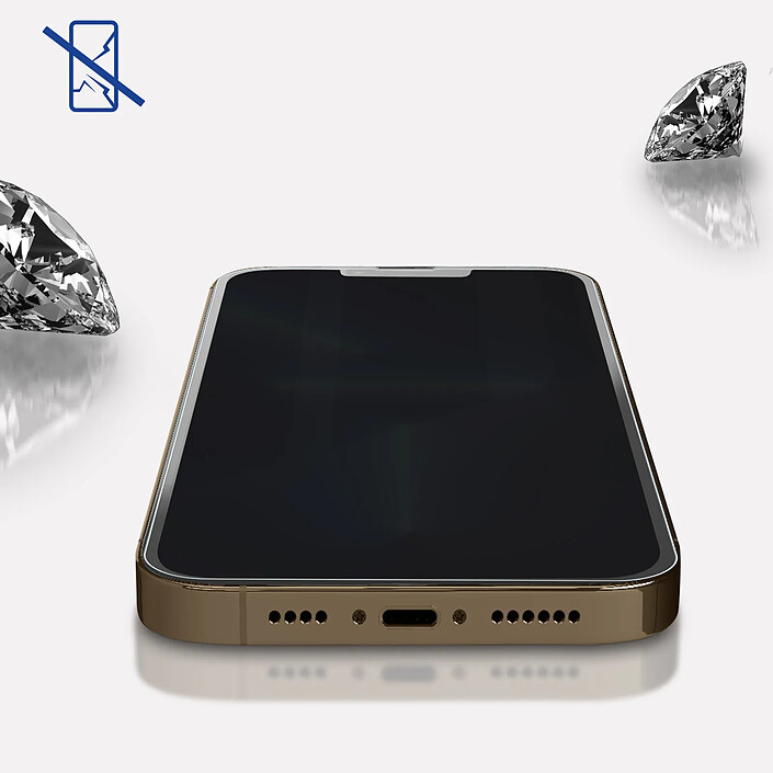 3mk Film iPhone 13 et 13 Pro Verre trempé Bords Biseautés Hardglass 3mk Transparent pas cher