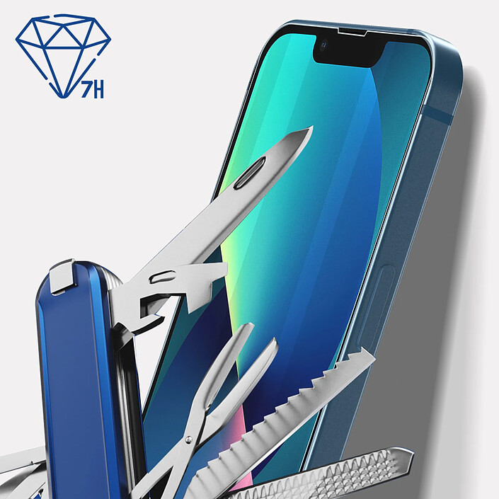 Avis 3mk Film iPhone 13 Mini Verre trempé Bords Biseautés Hardglass 3mk Transparent