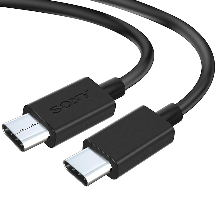 Avis Câble USB-C vers USB-C Charge et Synchronisation 1m Original Sony Noir